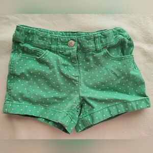 Mini Boden Shorts Heart Pockets Adjustable Waist Size 5 Polka Dot
